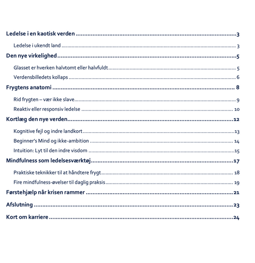 LEDELSE I KAOS 1